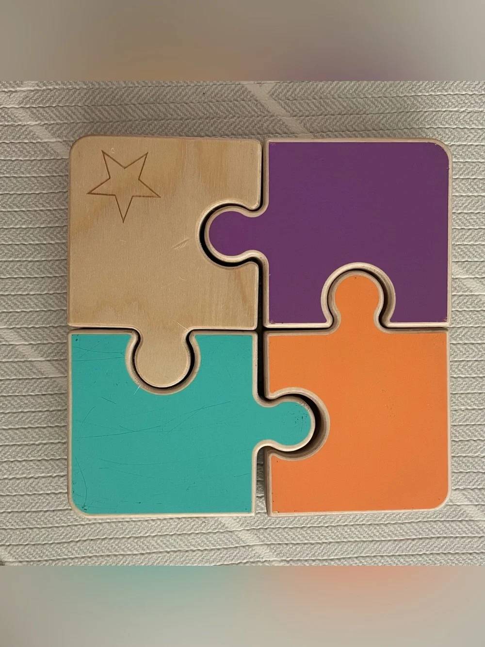 LOVEVERY Wooden Puzzle and Sensory Play Set